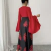 rafferiza فستان عصري للنساء مع تصميم ألوان متباينة لحفلات المناسبات/ليلة المواعدة، للربيع/الصيف 2