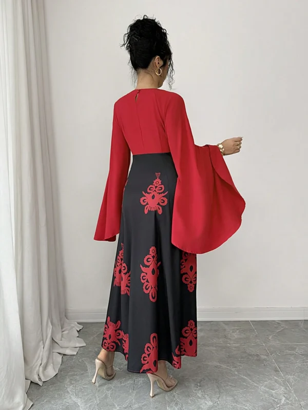 rafferiza فستان عصري للنساء مع تصميم ألوان متباينة لحفلات المناسبات/ليلة المواعدة، للربيع/الصيف 2