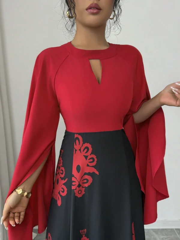 rafferiza فستان عصري للنساء مع تصميم ألوان متباينة لحفلات المناسبات/ليلة المواعدة، للربيع/الصيف 4