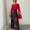 rafferiza فستان عصري للنساء مع تصميم ألوان متباينة لحفلات المناسبات/ليلة المواعدة، للربيع/الصيف 6