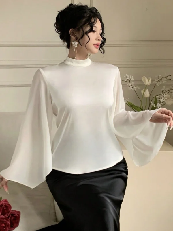 dazy قميص أنيق بأكمام طويلة فاخر وكريم 9