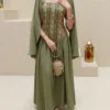 al najma رمضان فستان سهرة أنيق مع تنحيف الخصر، تصميم مُلطف للشكل، طراز متطور للمناسبات والحفلات والعطلات 2