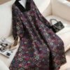 shein franclia فستان طويل فضفاض بطبعة زهرية عتيقة للنساء shein franclia فستان طويل فضفاض بطبعة زهرية عتيقة للنساء