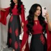 rafferiza فستان عصري للنساء مع تصميم ألوان متباينة لحفلات المناسبات/ليلة المواعدة، للربيع/الصيف rafferiza فستان عصري للنساء مع تصميم ألوان متباينة لحفلات المناسبات/ليلة المواعدة، للربيع/الصيف