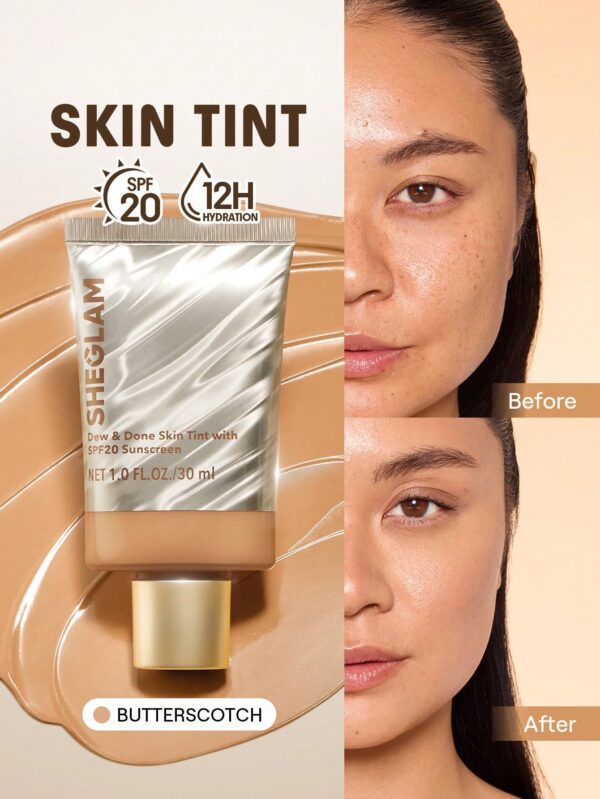 sheglam dew & done ملون خفيف للبشرة مع spf20 porcelain علامة تجارية جمال مكياج ميكب مستحضرات تجميل للنساء الفتيات مثالي لفصل الصيف الربيع مثالي ل y2k أزياء أنيقة عيد الأم هدية حفلة جاهز أفضل لون 13