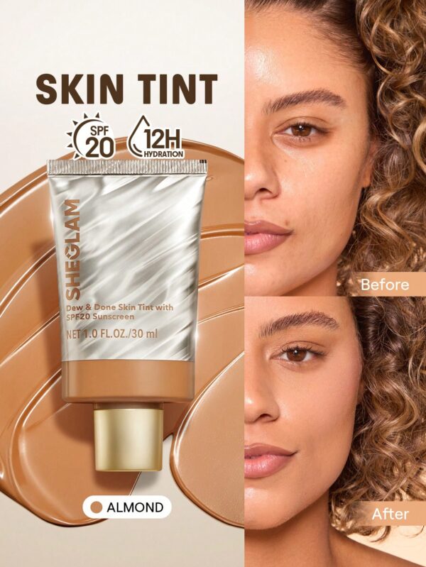 sheglam dew & done ملون خفيف للبشرة مع spf20 porcelain علامة تجارية جمال مكياج ميكب مستحضرات تجميل للنساء الفتيات مثالي لفصل الصيف الربيع مثالي ل y2k أزياء أنيقة عيد الأم هدية حفلة جاهز أفضل لون 16