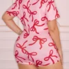 slumberry curve جمبسوت نوم مزينة بفيونكة مقاس كبير 2