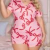 slumberry curve جمبسوت نوم مزينة بفيونكة مقاس كبير slumberry curve جمبسوت نوم مزينة بفيونكة مقاس كبير