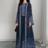 shein najma فستان نسائي بطراز بوهيمي أنيق بطبعة زهرية عتيقة، طقم قطعتين من الفستان الماكسي بياقة دائرية والكارديجان، بطراز عربي، موضة الربيع والصيف 3