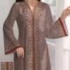 shein najma فستان ماكسي أنيق بطبعات زهرية وياقة على شكل حرف v وأكمام طويلة بطراز عربي، للربيع والخريف 3