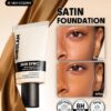 sheglam skin sync satin كريم أساس fair علامة تجارية جمال مكياج ميكب مستحضرات تجميل للنساء الفتيات مثالي لفصل الصيف الربيع مثالي ل y2k أزياء أنيقة عيد الأم هدية حفلة جاهز أفضل لون 23