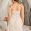 delicateallure فستان زلة من الدانتيل والشبك المرقع، ملابس داخلية مثيرة ليوم عيد الحب 4