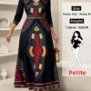 shein lady petite فستان نسائي أنيق بطباعة عتيقة، ملابس صيفية للنساء، ملابس عطلة للنساء، فساتين ربيع وصيف للنساء، فستان عطلة 9