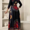 shein lady petite فستان نسائي أنيق بطباعة عتيقة، ملابس صيفية للنساء، ملابس عطلة للنساء، فساتين ربيع وصيف للنساء، فستان عطلة 2