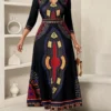 shein lady petite فستان نسائي أنيق بطباعة عتيقة، ملابس صيفية للنساء، ملابس عطلة للنساء، فساتين ربيع وصيف للنساء، فستان عطلة 8