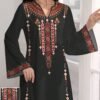 shein najma فستان ماكسي أنيق بطبعات زهرية وياقة على شكل حرف v وأكمام طويلة بطراز عربي، للربيع والخريف 13