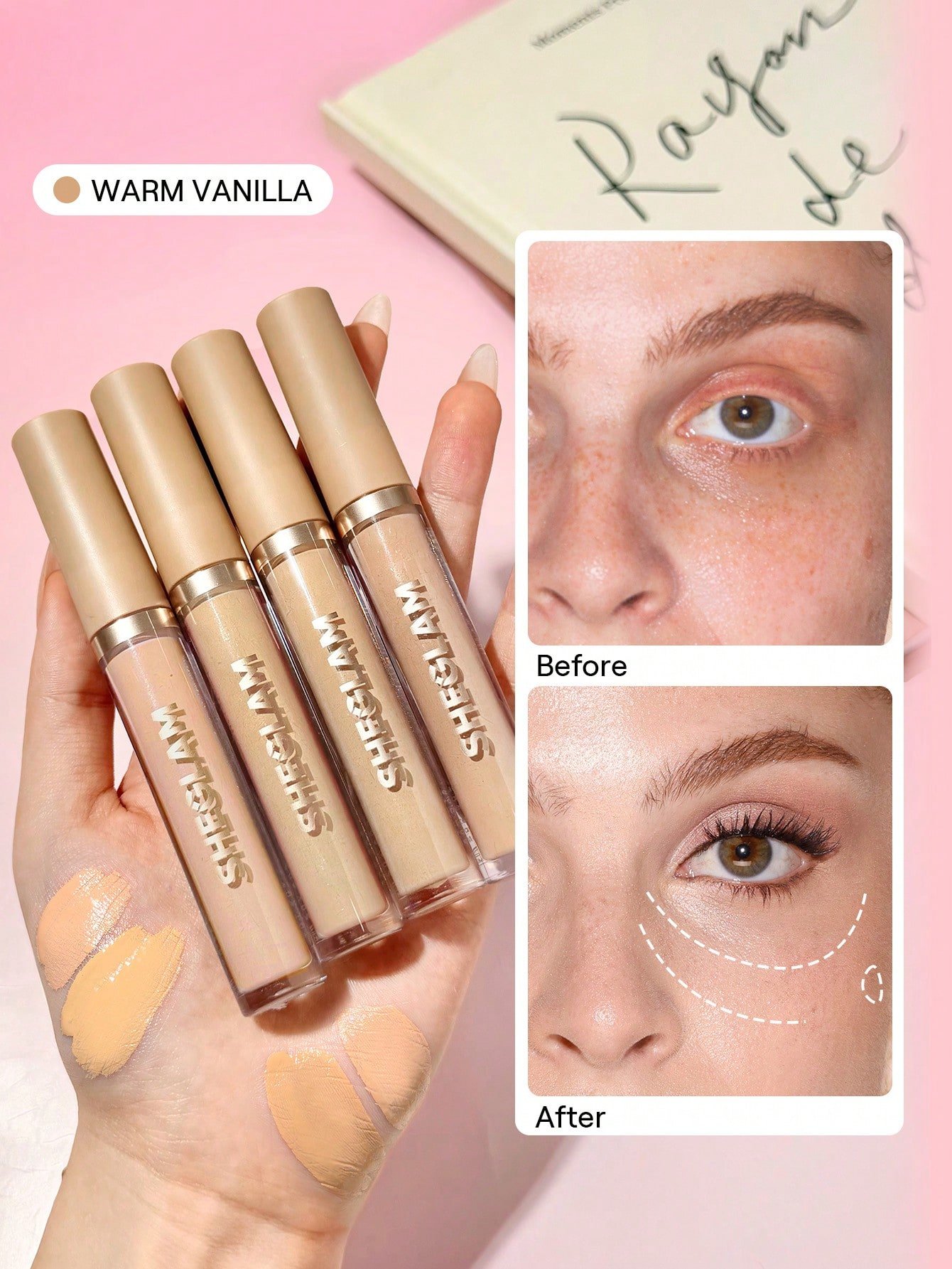 sheglam like magic كونسيلر مرطب golden علامة تجارية جمال مكياج ميكب مستحضرات تجميل للنساء الفتيات مثالي لفصل الصيف الربيع مثالي ل y2k أزياء أنيقة عيد الأم هدية حفلة جاهز أفضل لون 8