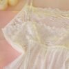 delicateallure فستان زلة من الدانتيل والشبك المرقع، ملابس داخلية مثيرة ليوم عيد الحب 11