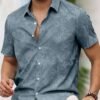ventusail قميص رجالي بطبعة استوائية بأكمام قصيرة للصيف والعطلات 6