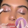 sheglam عصا ظلال العيون الكريستالية متعددة الاستخدامات بلون فضي لامع لامع يدوم طويلاً وذو صبغة عالية علامة تجارية جمال مكياج ميكب مستحضرات تجميل للنساء الفتيات مثالي لفصل الصيف الربيع مثالي ل y2k أزياء أنيقة عيد الأم هدية حفلة جاهز أفضل لون 3