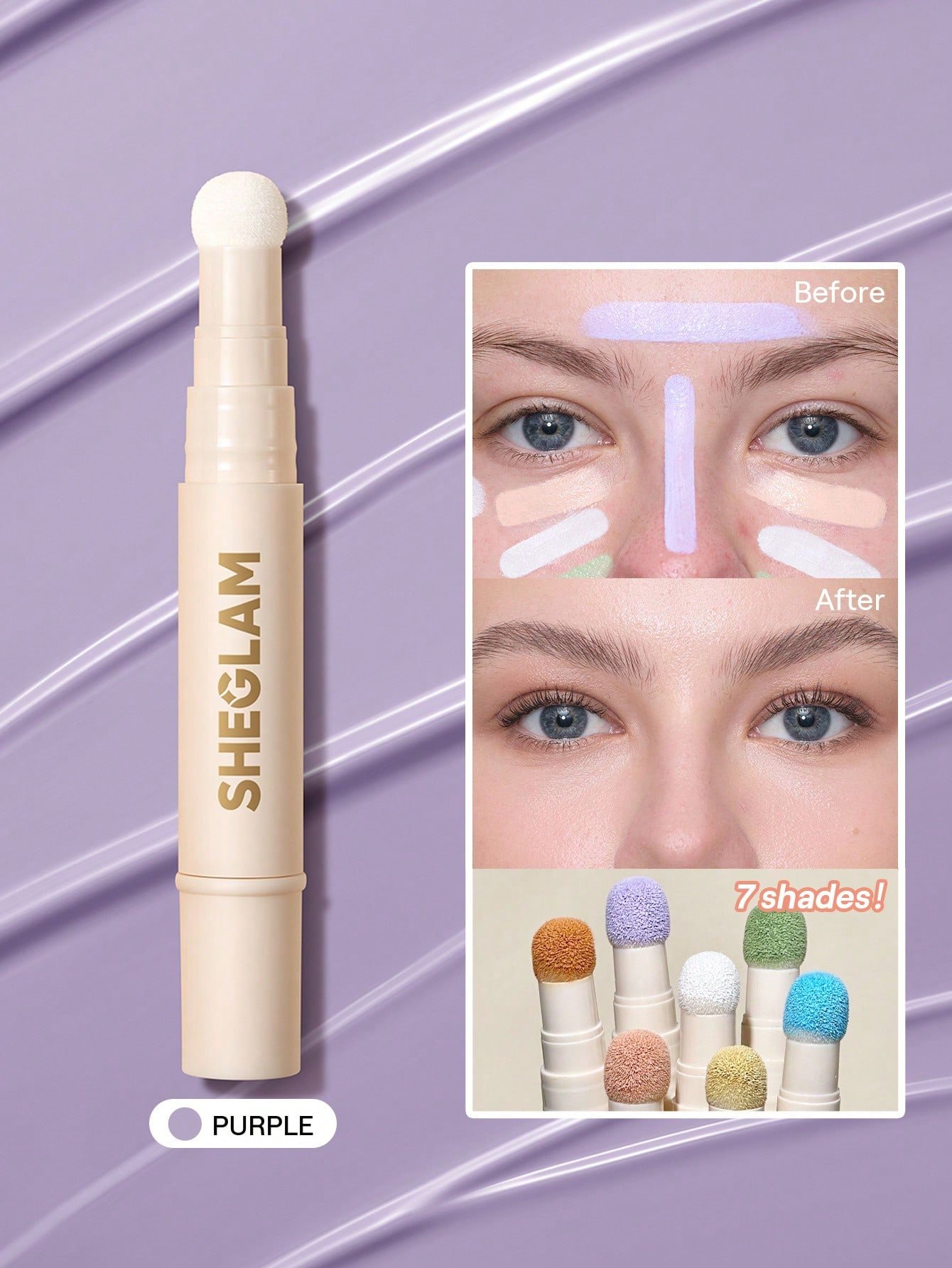 sheglam كونسيلر complexion boost رأس إسفنجي لتطبيق chantilly كونسيلر سائل غير لامع مصحح لوني يدوم طويلاً كونسيلر مرطب خفيف الوزن يدوم طوال اليوم كونسيلر كونسيلر علامة تجارية جمال مكياج ميكب مستحضرات تجميل للنساء الفتيات مثالي لفصل الصيف الربيع مثالي ل y2 4