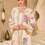 al najma عباية نسائية فضفاضة بنمط السمك ذات أكمام طويلة