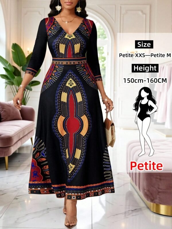 shein lady petite فستان نسائي أنيق بطباعة عتيقة، ملابس صيفية للنساء، ملابس عطلة للنساء، فساتين ربيع وصيف للنساء، فستان عطلة shein lady petite فستان نسائي أنيق بطباعة عتيقة، ملابس صيفية للنساء، ملابس عطلة للنساء، فساتين ربيع وصيف للنساء، فستان عطلة