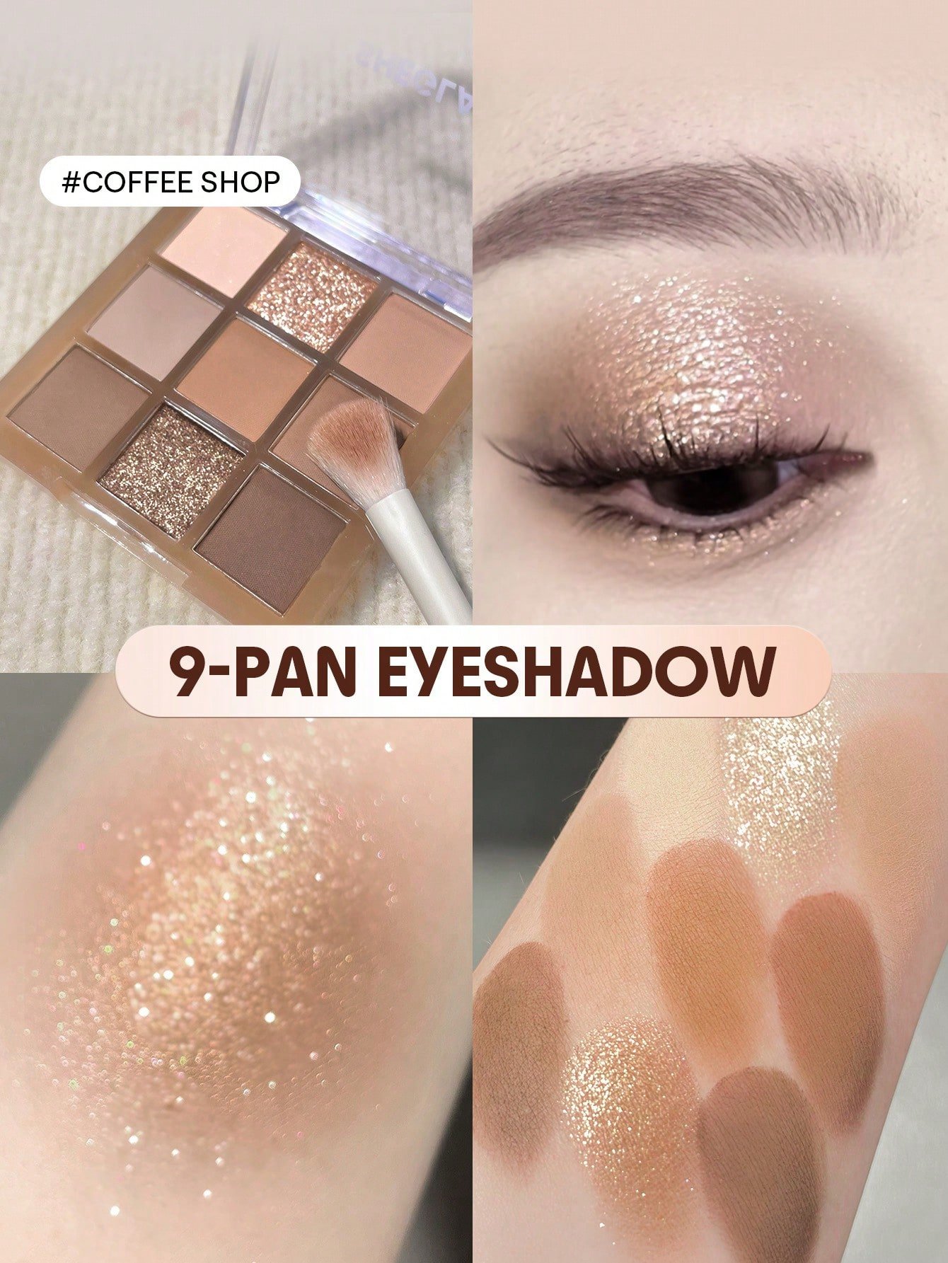 sheglam cinnamon spice باليت ظلال عيون 9 ألوان علامة تجارية جمال مكياج ميكب مستحضرات تجميل للنساء الفتيات مثالي لفصل الصيف الربيع مثالي ل y2k أزياء أنيقة عيد الأم هدية حفلة جاهز أفضل لون 4