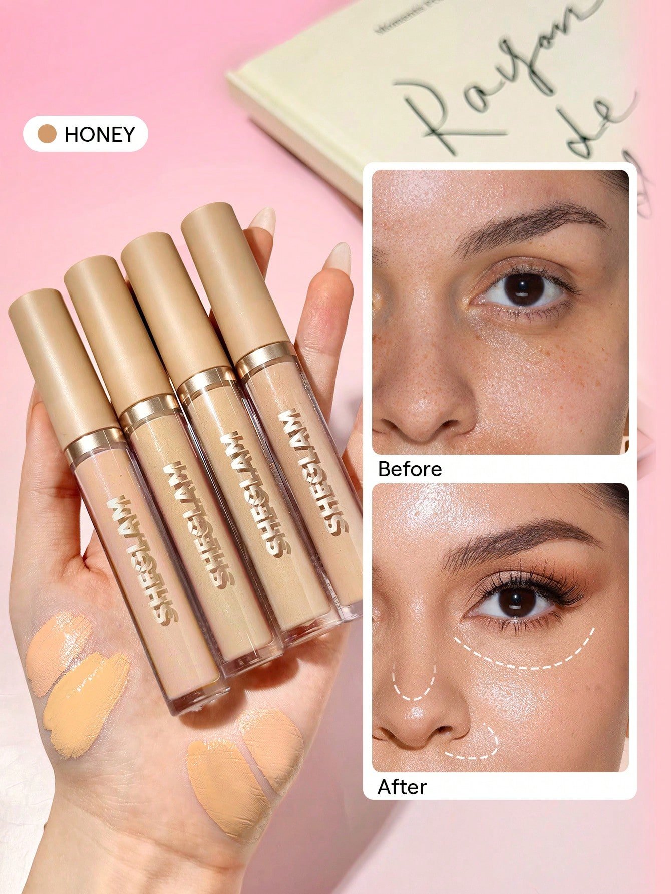 sheglam like magic كونسيلر مرطب golden علامة تجارية جمال مكياج ميكب مستحضرات تجميل للنساء الفتيات مثالي لفصل الصيف الربيع مثالي ل y2k أزياء أنيقة عيد الأم هدية حفلة جاهز أفضل لون 10