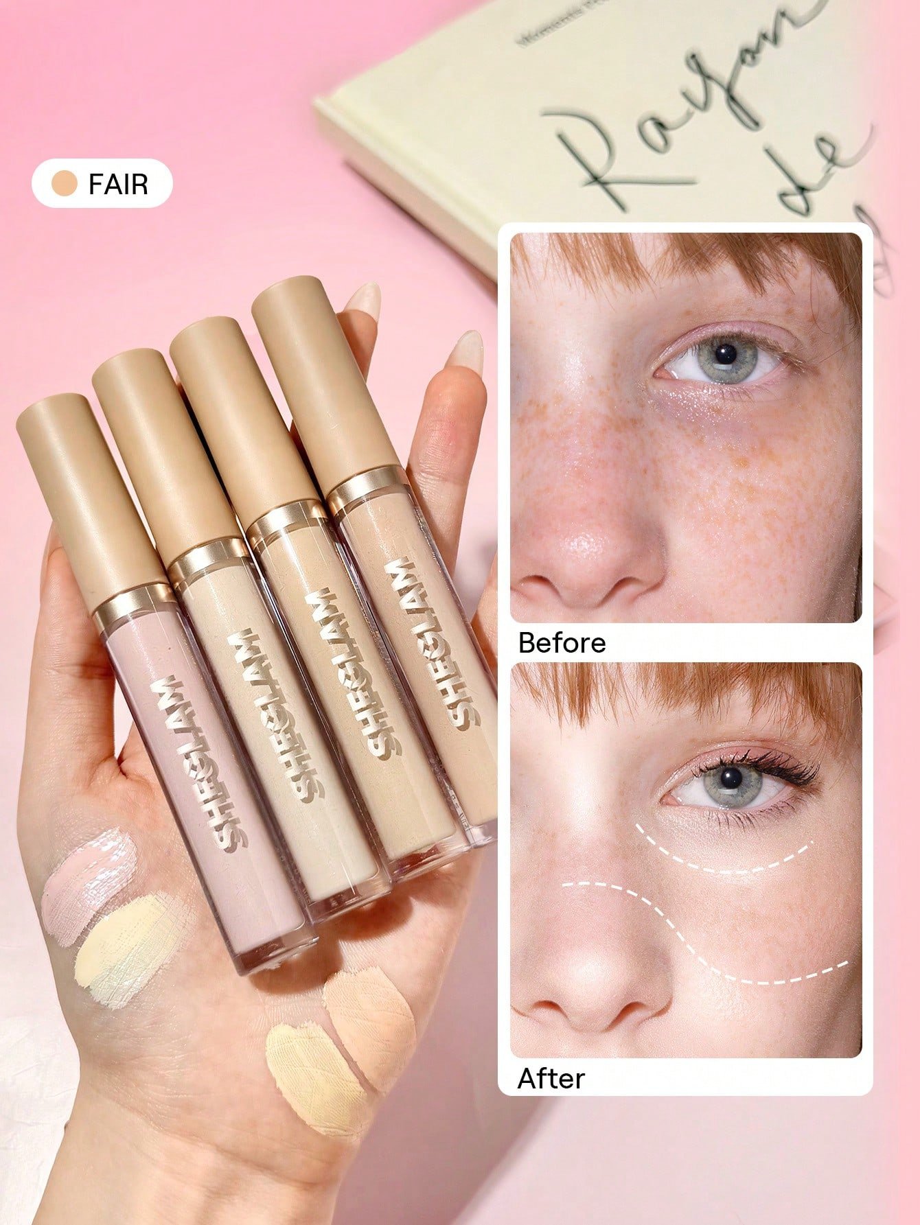 sheglam like magic كونسيلر مرطب golden علامة تجارية جمال مكياج ميكب مستحضرات تجميل للنساء الفتيات مثالي لفصل الصيف الربيع مثالي ل y2k أزياء أنيقة عيد الأم هدية حفلة جاهز أفضل لون 3