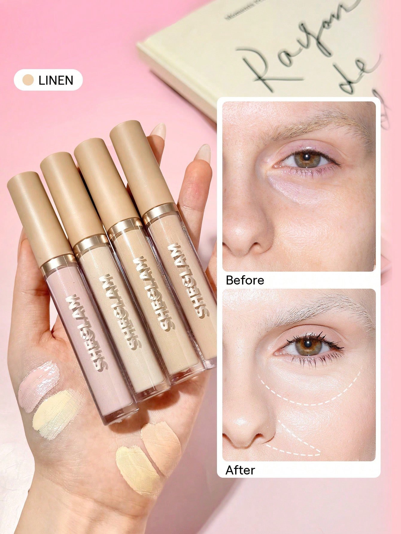 sheglam like magic كونسيلر مرطب golden علامة تجارية جمال مكياج ميكب مستحضرات تجميل للنساء الفتيات مثالي لفصل الصيف الربيع مثالي ل y2k أزياء أنيقة عيد الأم هدية حفلة جاهز أفضل لون 1