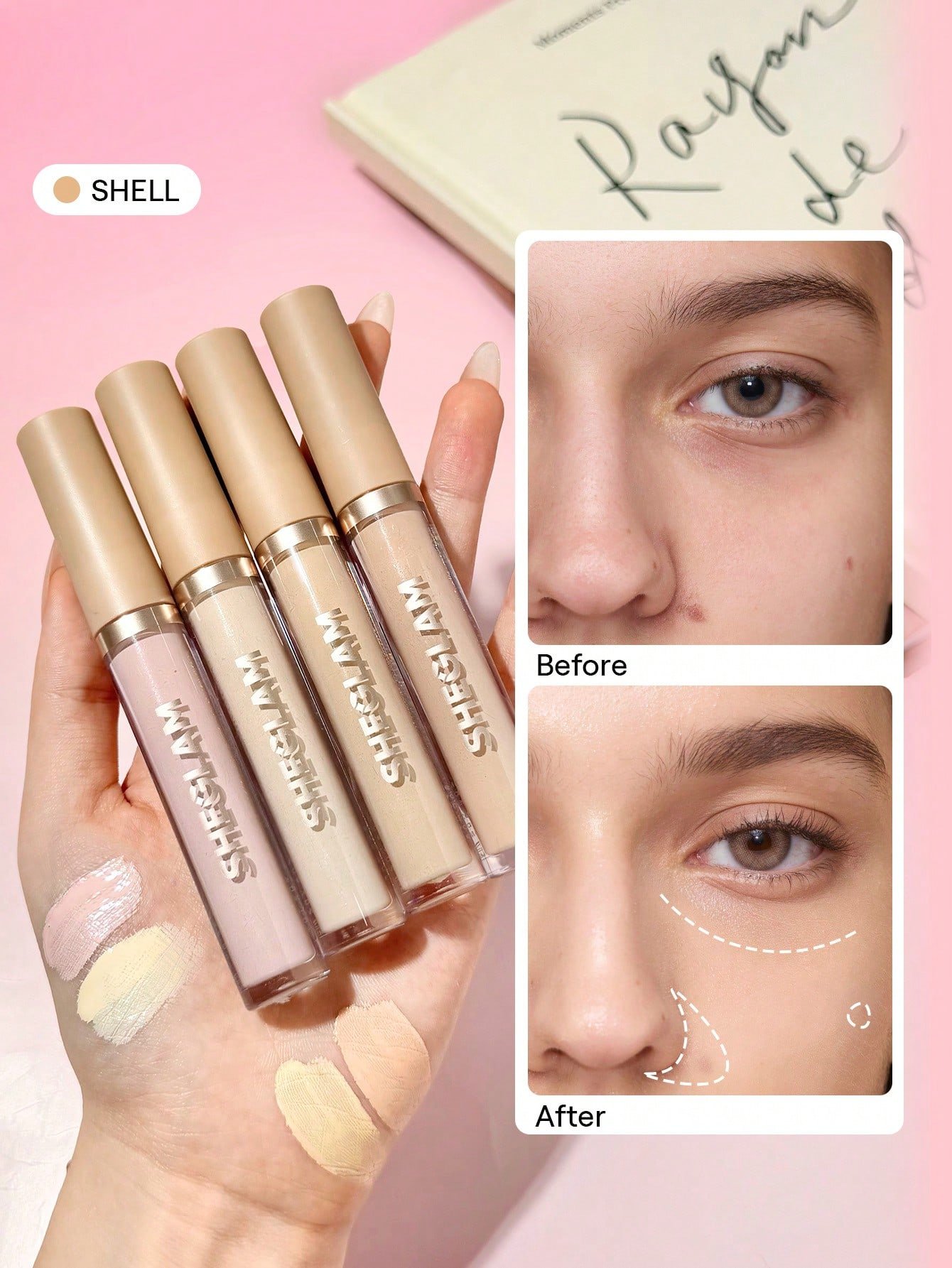 sheglam like magic كونسيلر مرطب golden علامة تجارية جمال مكياج ميكب مستحضرات تجميل للنساء الفتيات مثالي لفصل الصيف الربيع مثالي ل y2k أزياء أنيقة عيد الأم هدية حفلة جاهز أفضل لون 5
