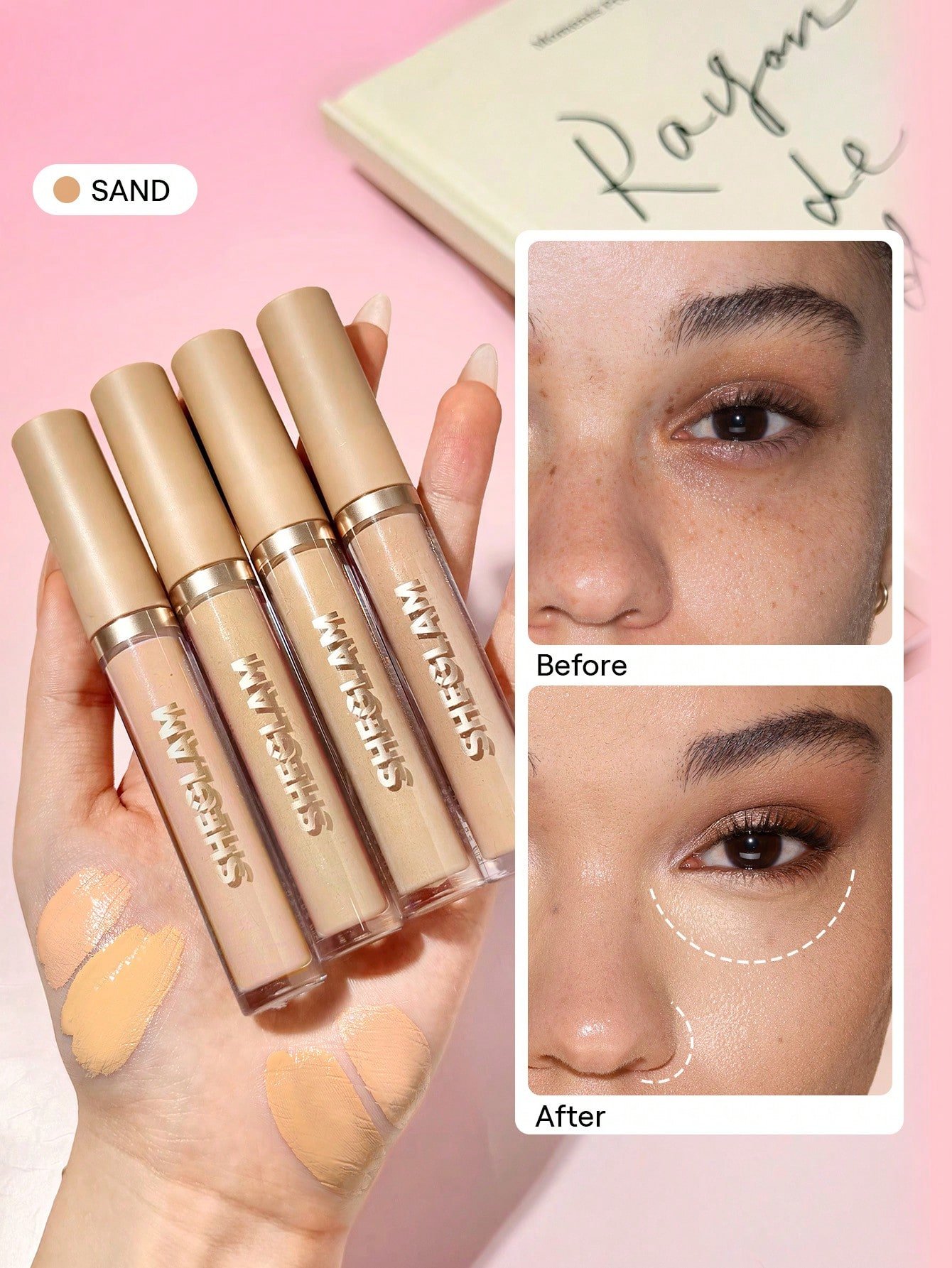 sheglam like magic كونسيلر مرطب golden علامة تجارية جمال مكياج ميكب مستحضرات تجميل للنساء الفتيات مثالي لفصل الصيف الربيع مثالي ل y2k أزياء أنيقة عيد الأم هدية حفلة جاهز أفضل لون 9
