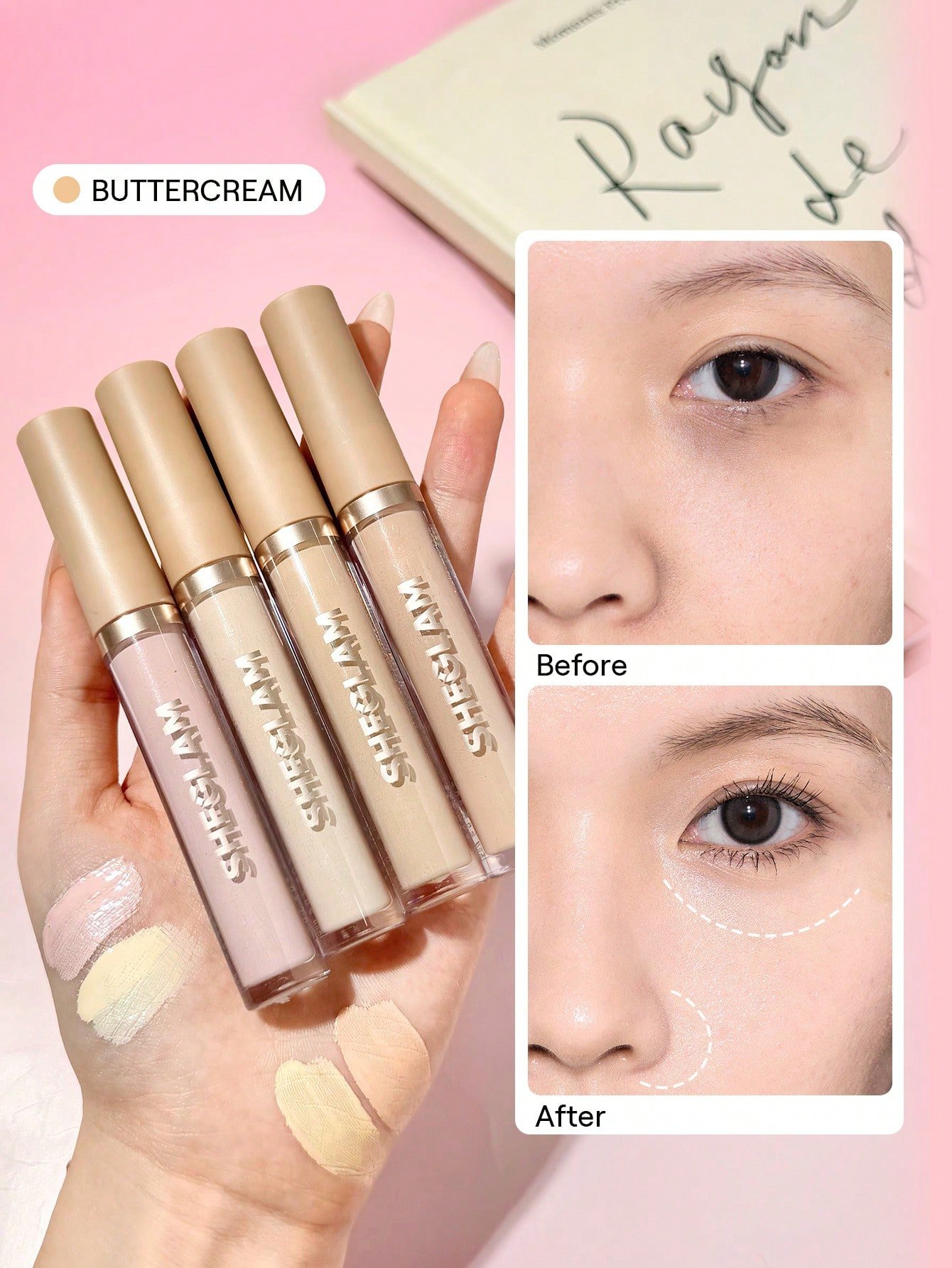 sheglam like magic كونسيلر مرطب golden علامة تجارية جمال مكياج ميكب مستحضرات تجميل للنساء الفتيات مثالي لفصل الصيف الربيع مثالي ل y2k أزياء أنيقة عيد الأم هدية حفلة جاهز أفضل لون 2