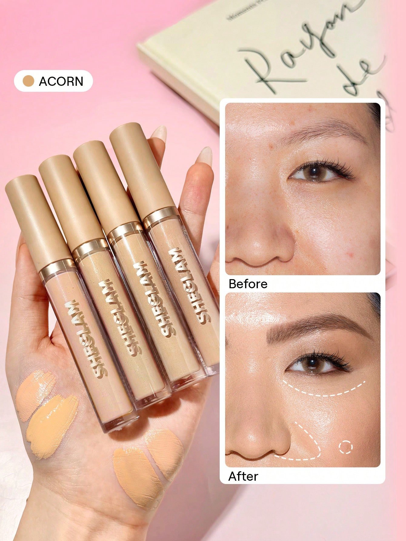 sheglam like magic كونسيلر مرطب golden علامة تجارية جمال مكياج ميكب مستحضرات تجميل للنساء الفتيات مثالي لفصل الصيف الربيع مثالي ل y2k أزياء أنيقة عيد الأم هدية حفلة جاهز أفضل لون 7