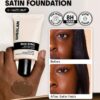 sheglam skin sync satin كريم أساس fair علامة تجارية جمال مكياج ميكب مستحضرات تجميل للنساء الفتيات مثالي لفصل الصيف الربيع مثالي ل y2k أزياء أنيقة عيد الأم هدية حفلة جاهز أفضل لون 30
