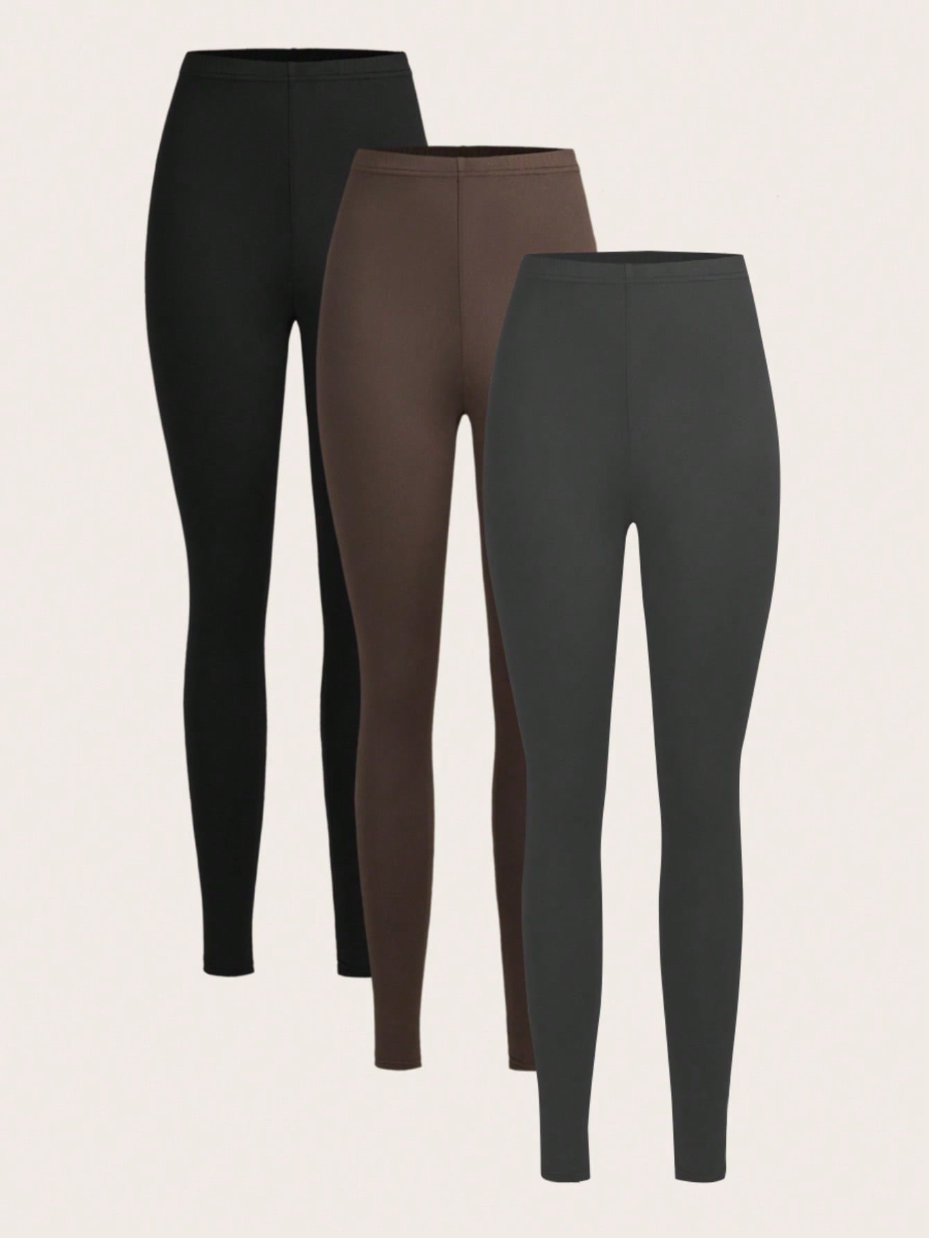 shein ezwear 3 قطعة / مجموعة سراويل كاجوال للنساء مصنوعة من الحياكة الرفيعة الطويلة للصيف 7