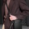 peach tree حقيبة مربعة صغيرة، حقيبة كتف عبر الجسم، محفظة جلدية مقاومة للماء بنمط زهري رجعي، حقيبة أدوات تجميل يونيسكس للأعمال، مناسبة للرحلات العمل، تخزين الأدوات، سعة كبيرة، محمولة، حقيبة يد سوداء، حقيبة وثائق، لوازم مكتبية، هدية رجالية عتيقة، شجرة الخوخ 11