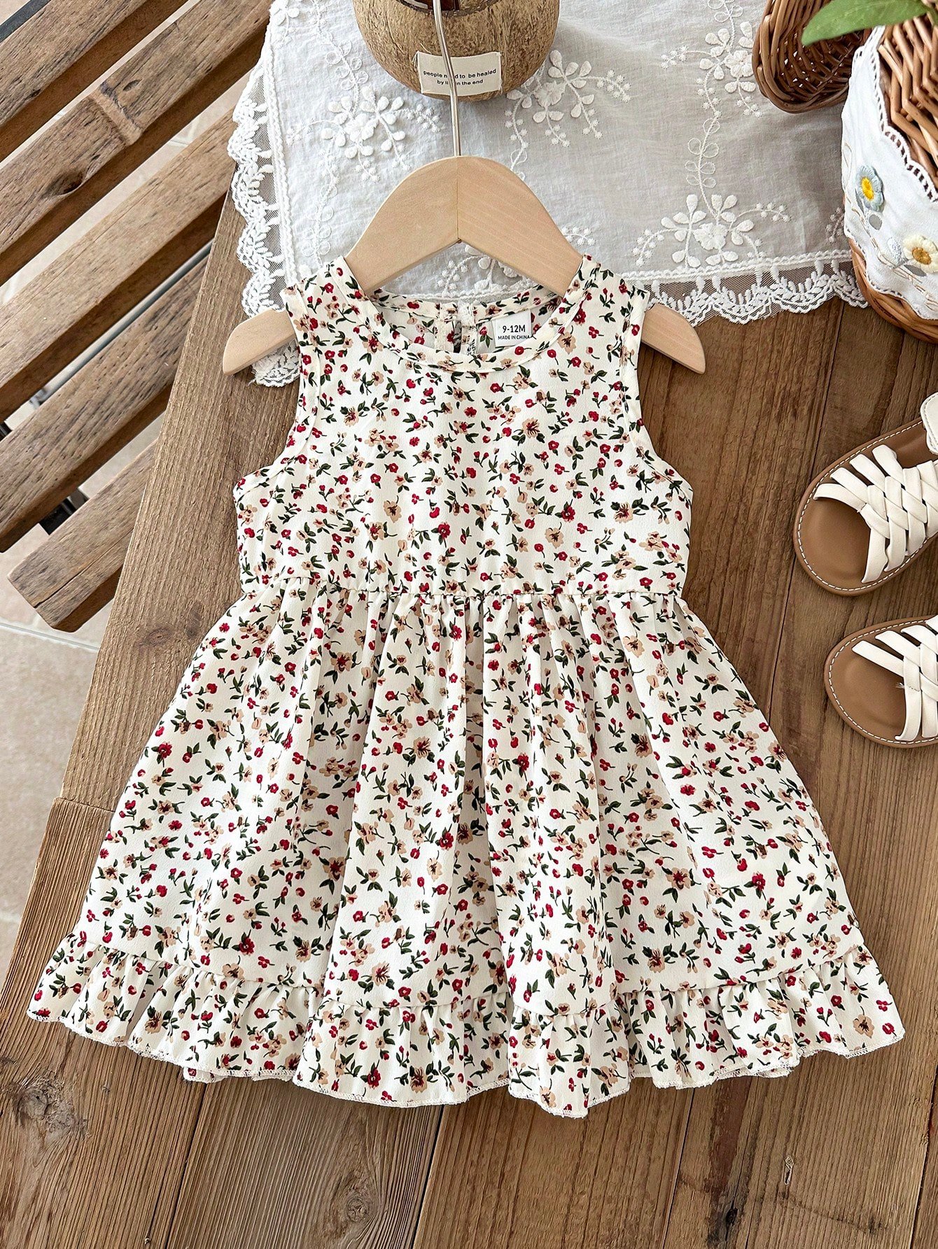 shein فستان للبنات من عمر 3 أشهر إلى 3 سنوات للخروج، قطعة واحدة بأسلوب كاجوال وجميل للارتداء اليومي في فصل الخريف، فستان كم قصير مزين بفيونكة بنية اللون 15