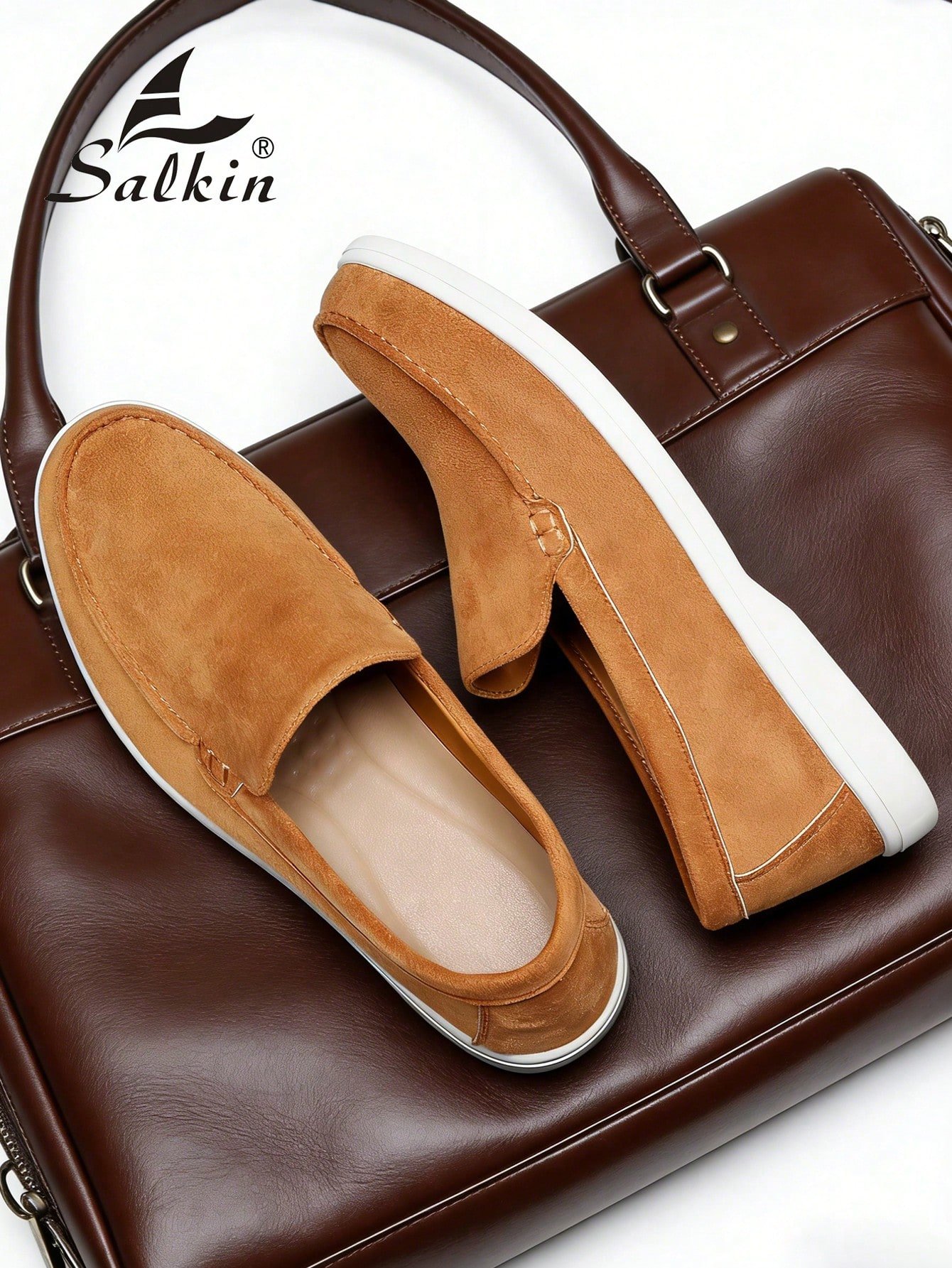 salkin أحذية رجالية مصممة من الجلد الأحمر الداكن، أحذية جلدية رسمية للرجال مناسبة للمكتب اليومي، الزفاف، الحفلات، المواعيد، العشاء الرومانسي، هدايا العطلات، أحذية كاجوال للطلاب في الحرم الجامعي، أحذية رجالية متعددة الاستخدامات. يُنصح باختيار مقاس أكبر من 3