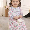 shein فستان أنيق بأكمام طويلة مزين بالدانتيل الأزهار الرجعية للفتيات، خريف 3