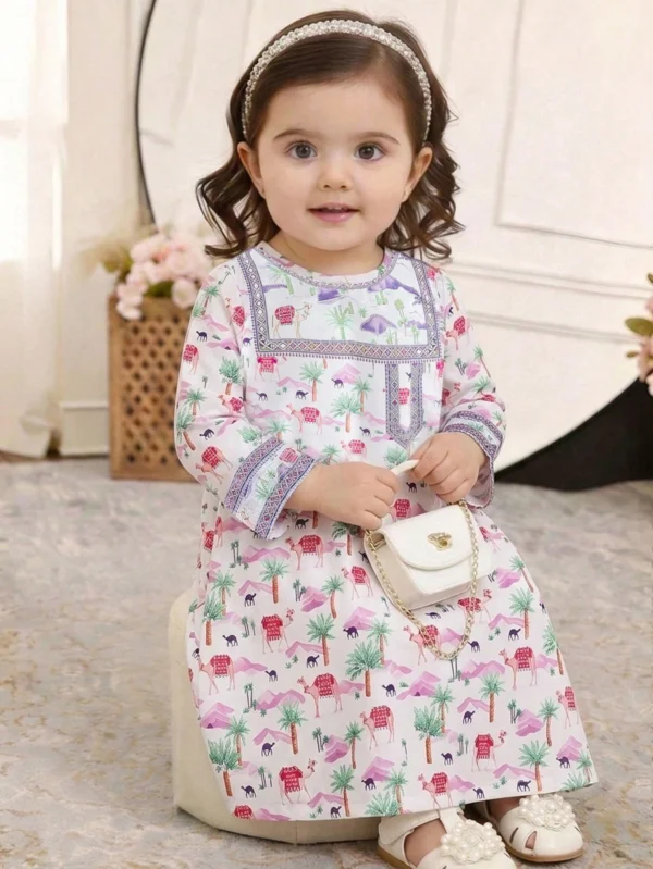 shein فستان أنيق بأكمام طويلة مزين بالدانتيل الأزهار الرجعية للفتيات، خريف 3