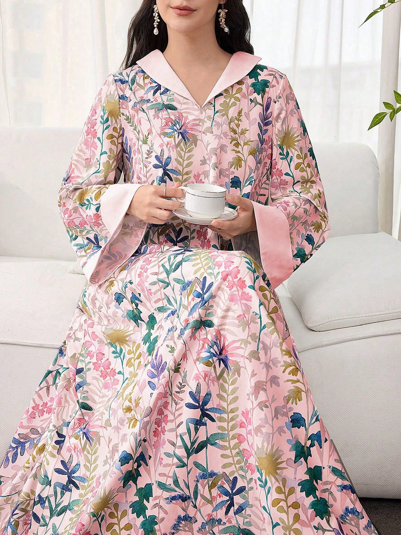 shein najma فستان نسائي فضفاض أنيق وفاخر وأنيق 7
