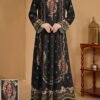 shein najma فستان ربيعي أنيق بأكمام طويلة وياقة دائرية، بطبعات رقمية أنيقة من الزهور والنباتات والأشكال الهندسية، بطراز عربي 12