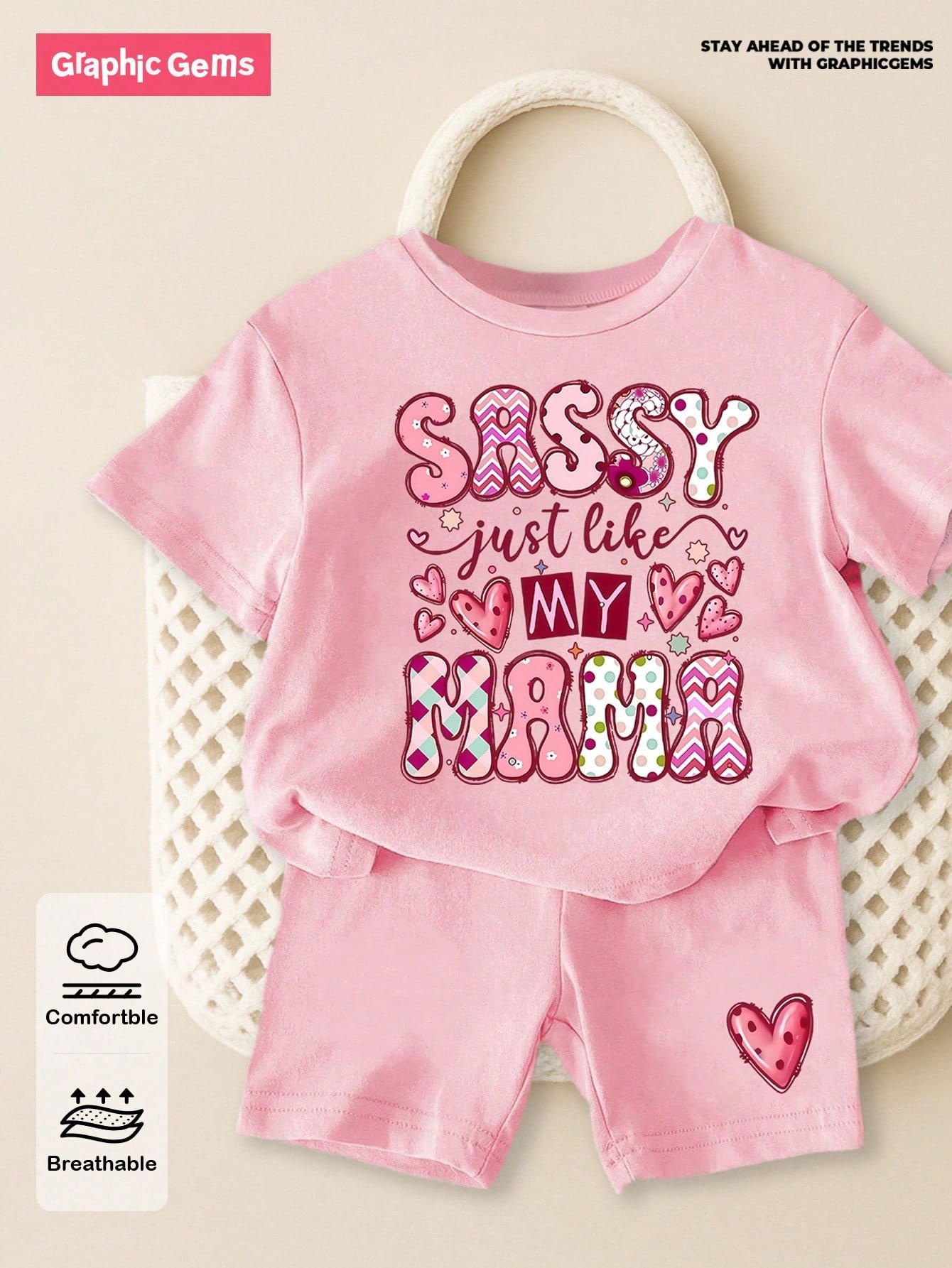 elladie kids مجموعة قميص كم قصير وشورت للبنات الرضع بطبعات صدفة وجنجل البحر وفيونكة، أسلوب عطلة عفوي بسيط، مناسبة للعطلات والأنشطة الخارجية، صيفي 13