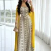 shein franclia فستان عطلة أخضر كاجوال بأكمام طويلة مطبوع بتباين الشبكة 5