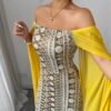 shein franclia فستان عطلة أخضر كاجوال بأكمام طويلة مطبوع بتباين الشبكة 3