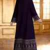 shein najma فستان طويل الأكمام بياقة على شكل حرف v مزخرف بطبعات هندسية وزهرية متناظرة للنساء، فستان أنيق بطراز عربي، للربيع/الصيف 7