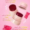 sheglam أحمر شفاه وخدود مرطب من jelly licious أحمر خدود مائي من 4 ألوان، يدوم طويلاً، صبغةة مزدوجة الاستخدام، مكياج للوجه بملمس هلامي حمره بلشر علامة تجارية جمال مكياج ميكب مستحضرات تجميل للنساء الفتيات مثالي لفصل الصيف الربيع مثالي ل y2k أزياء أنيقة عيد 7