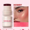 sheglam أحمر شفاه وخدود مرطب من jelly licious أحمر خدود مائي من 4 ألوان، يدوم طويلاً، صبغةة مزدوجة الاستخدام، مكياج للوجه بملمس هلامي حمره بلشر علامة تجارية جمال مكياج ميكب مستحضرات تجميل للنساء الفتيات مثالي لفصل الصيف الربيع مثالي ل y2k أزياء أنيقة عيد 14